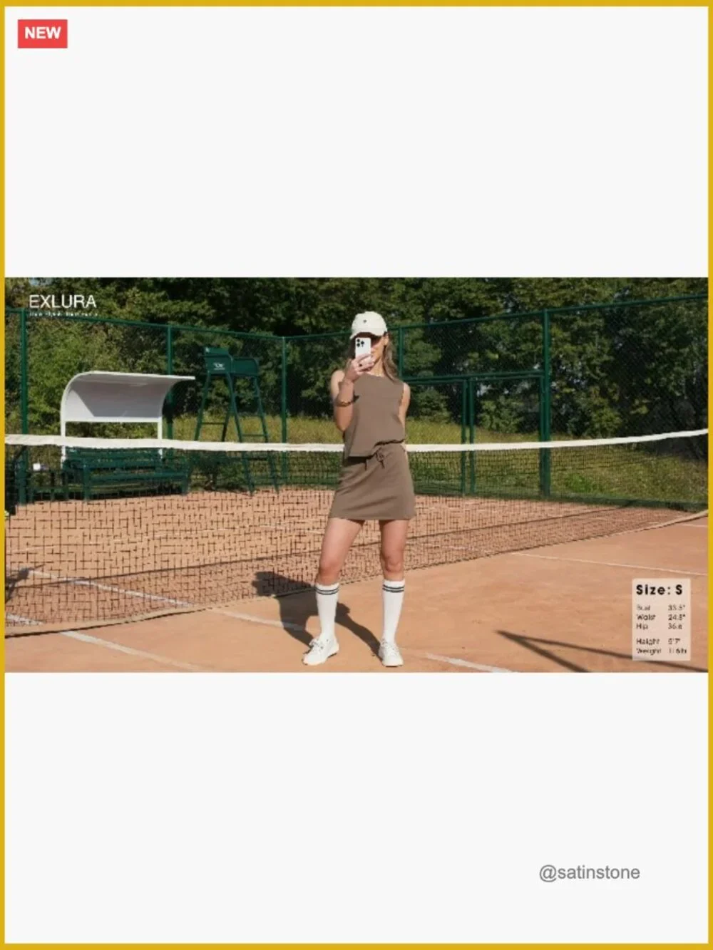 2 Piece Skirt Sets Sleeveless Tank Top and Tennis Skorts Cotton Matching